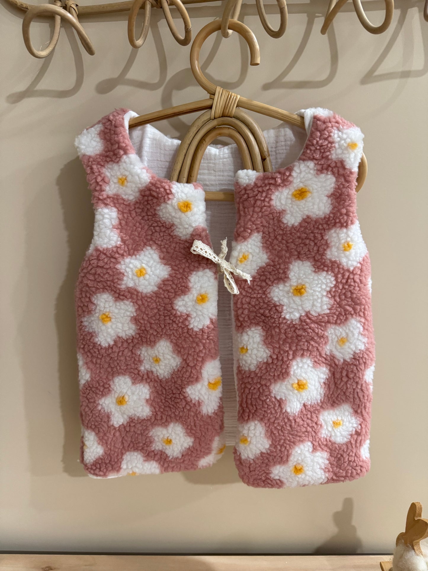 Gilet de berger bébé et enfant - Marguerites