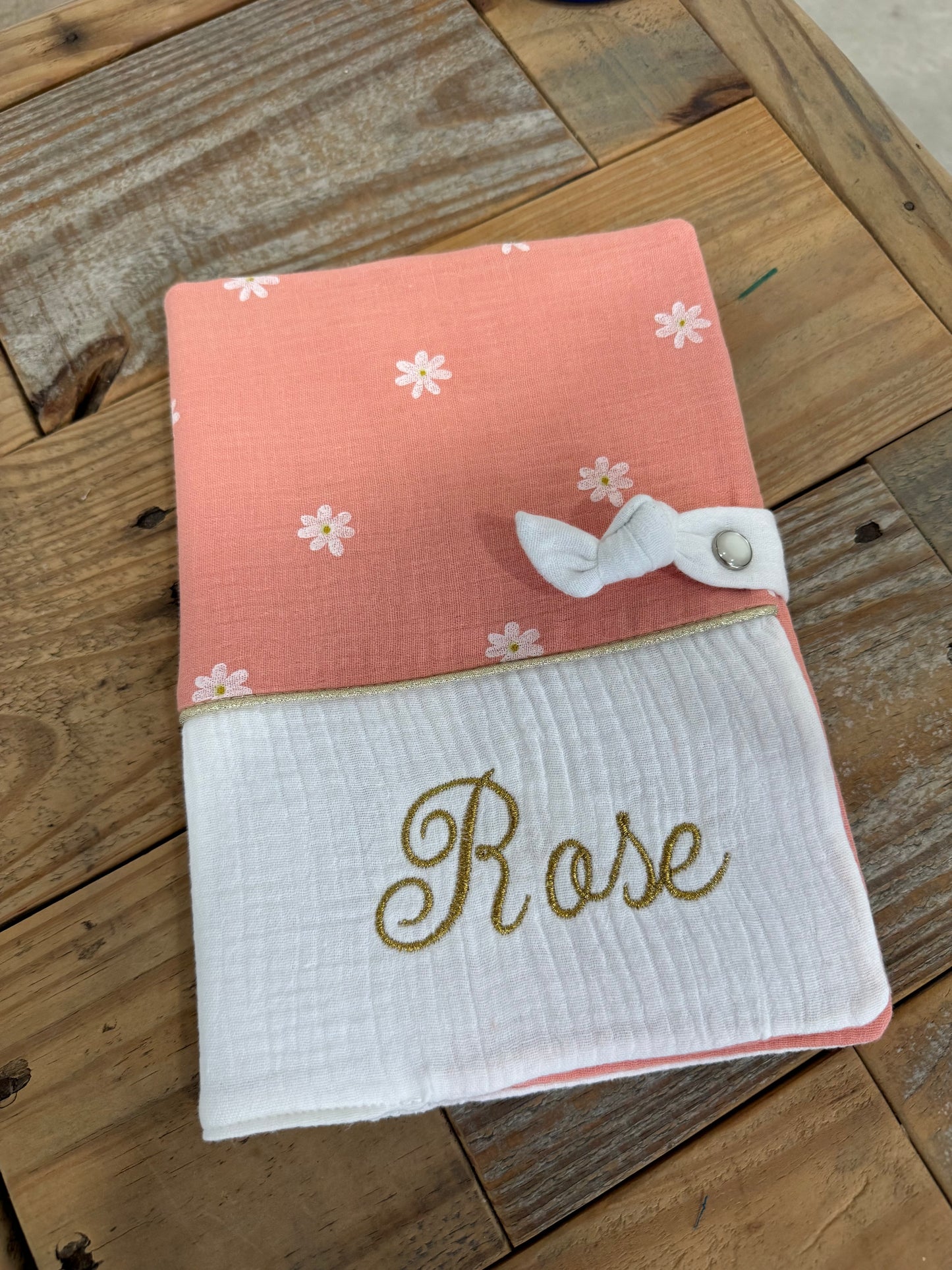Protège carnet de santé - Collection Rose
