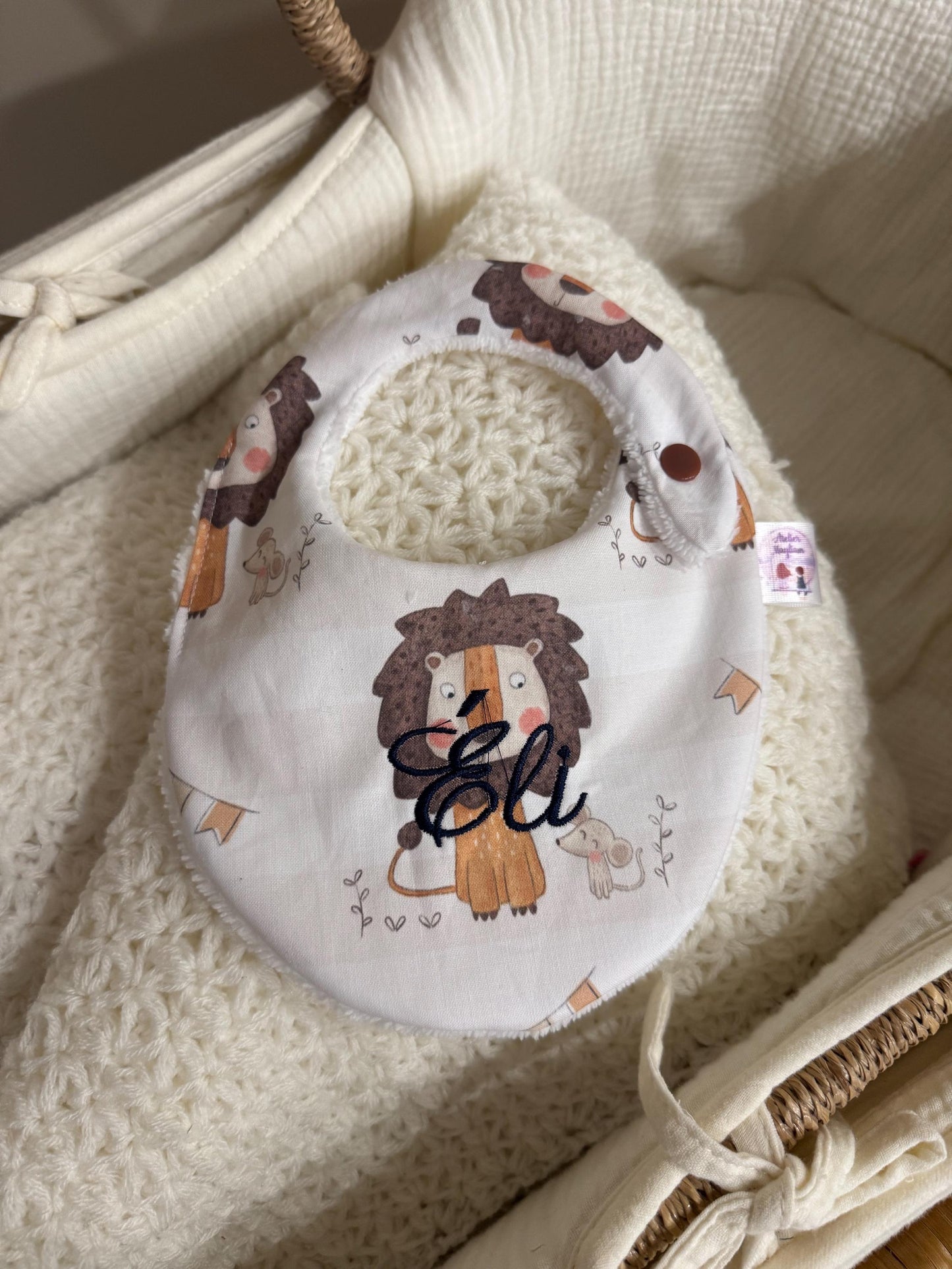 Bavoir bébé personnalisé – Collection Rafael