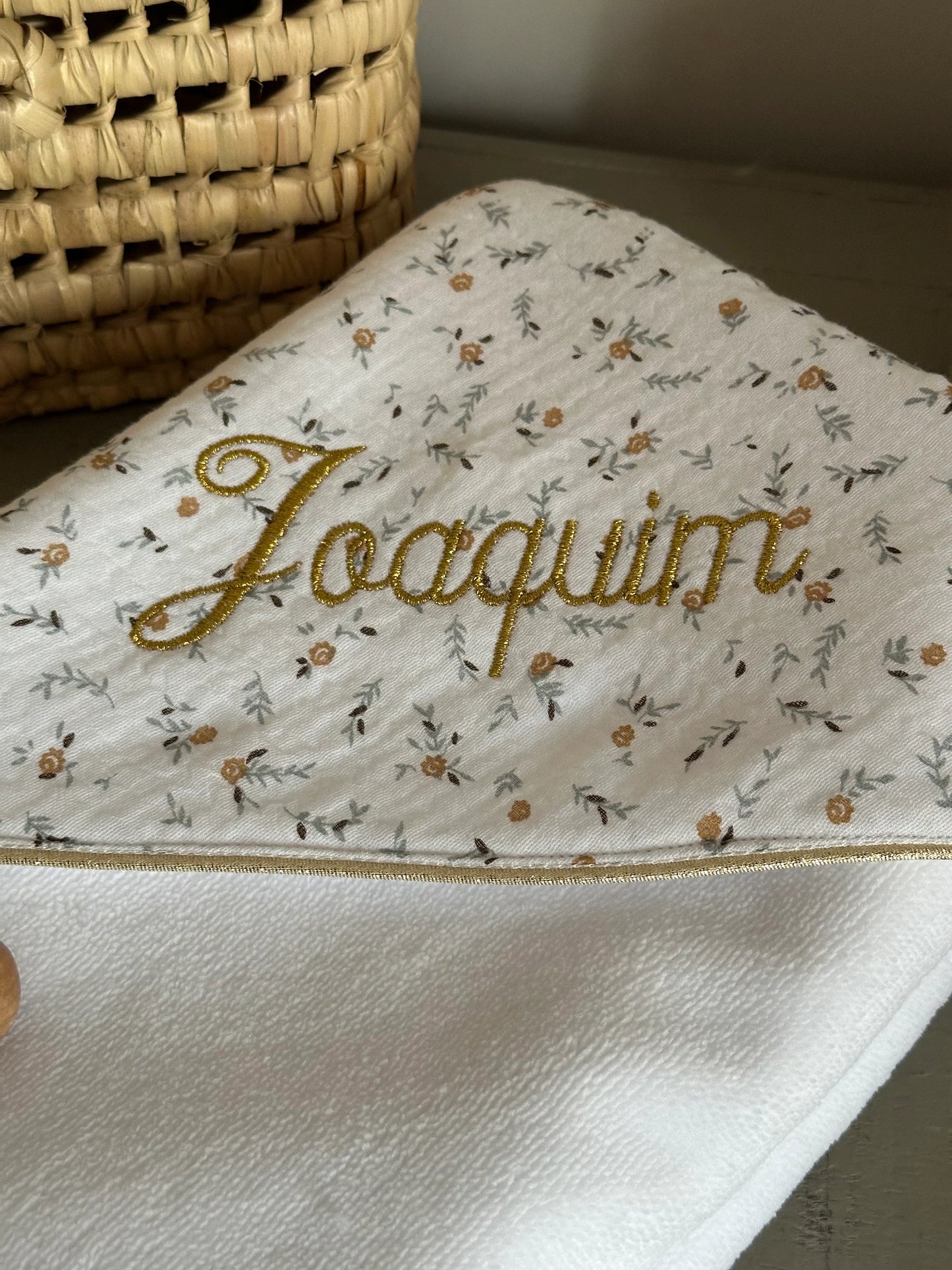 Cape de bain personnalisée bébé – Collection Marceau