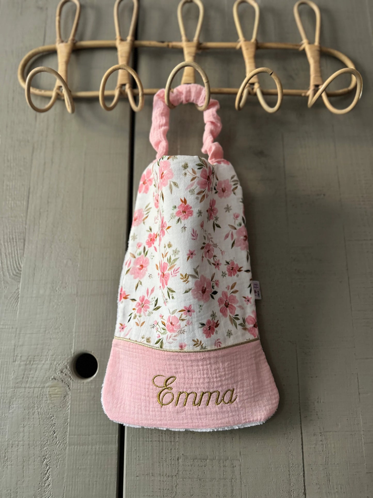 Serviette de cantine personnalisée – Collection fleurs pastels