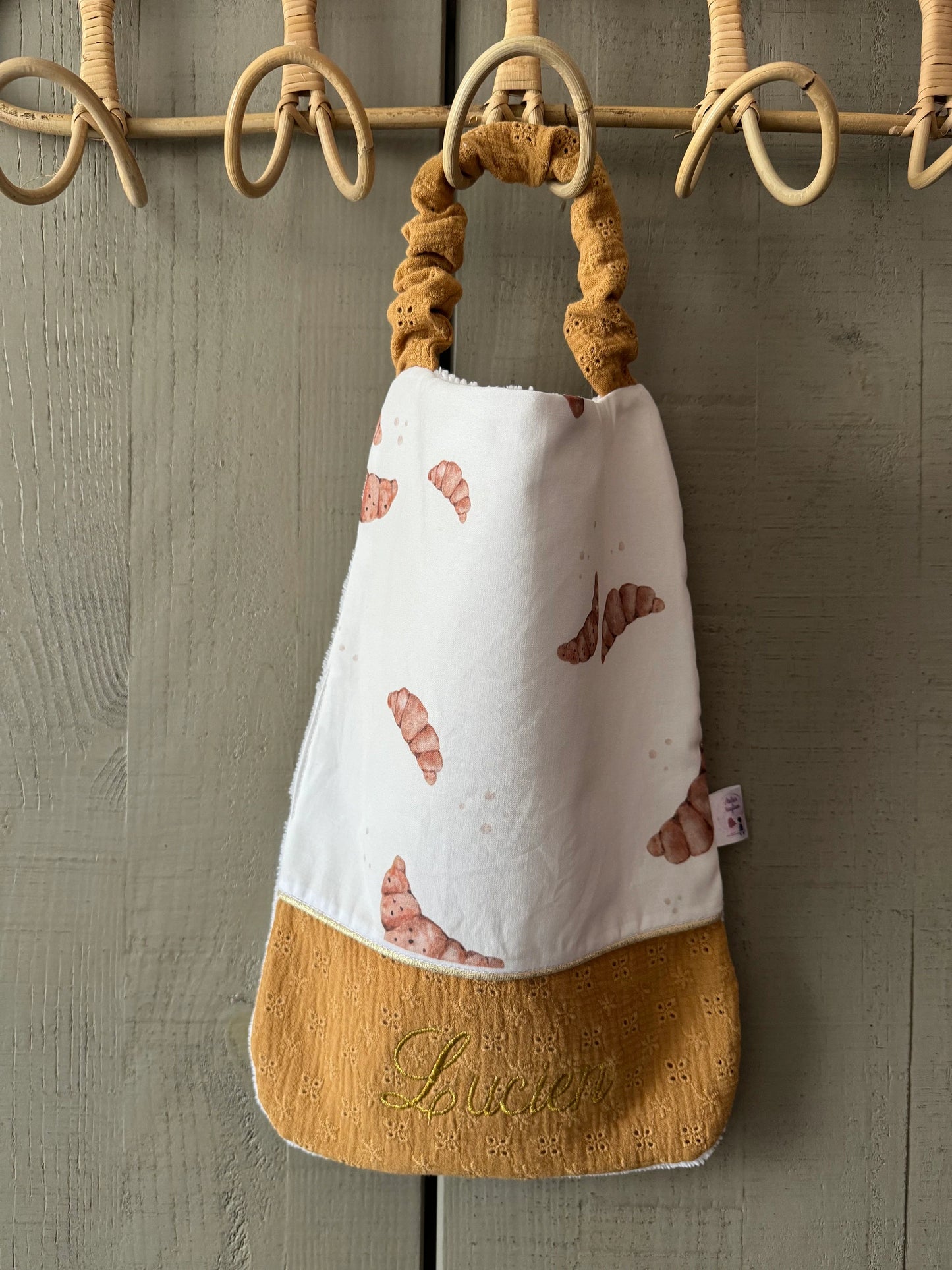 Serviette de cantine personnalisée – Collection Croissants
