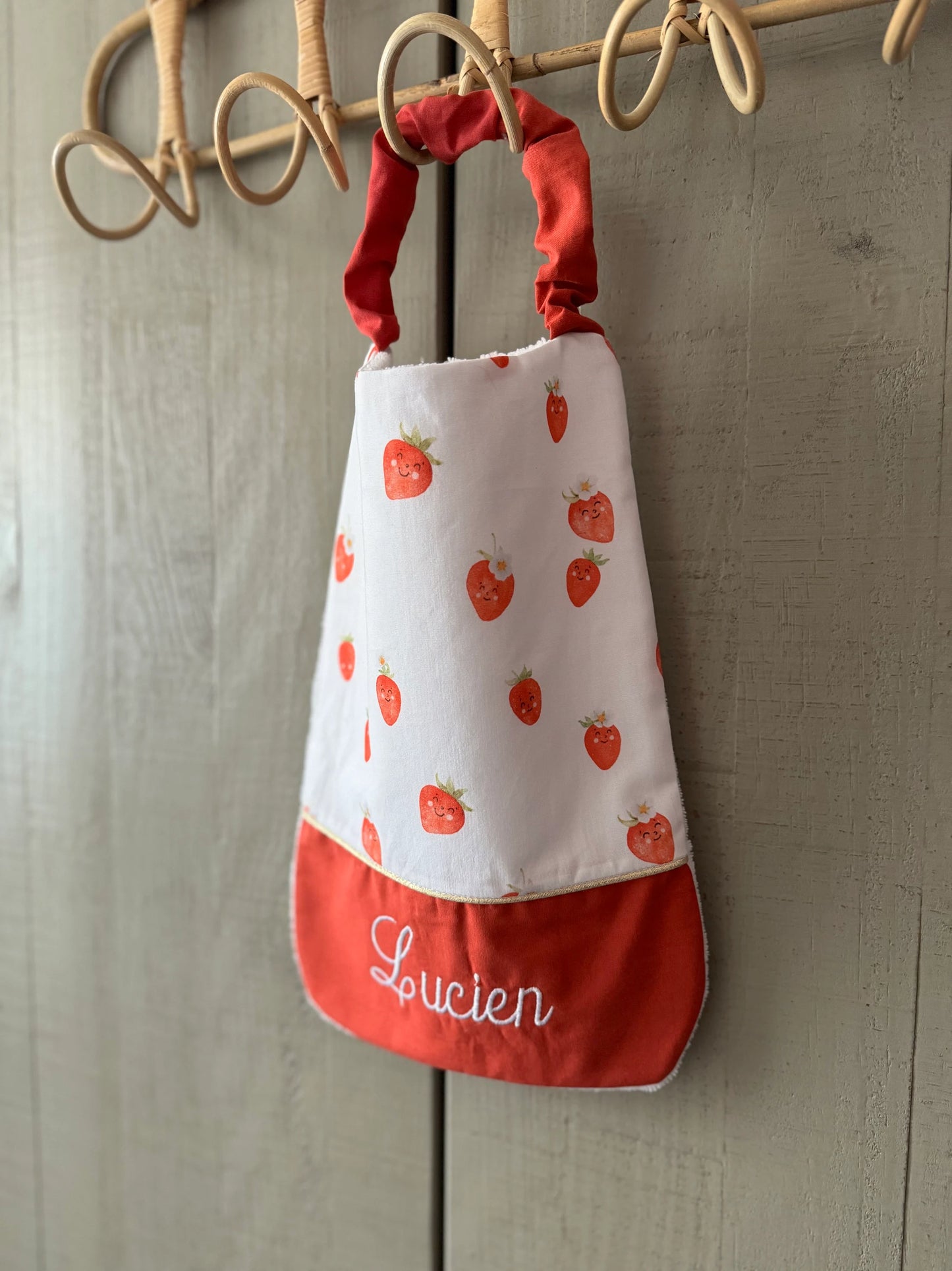 Serviette de cantine personnalisée – Collection Saison des fraises