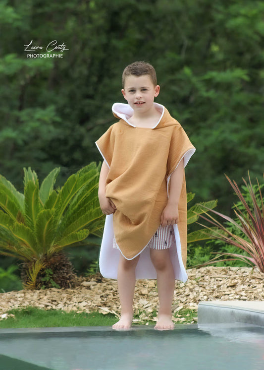 Poncho de plage et piscine pour bébé et enfant