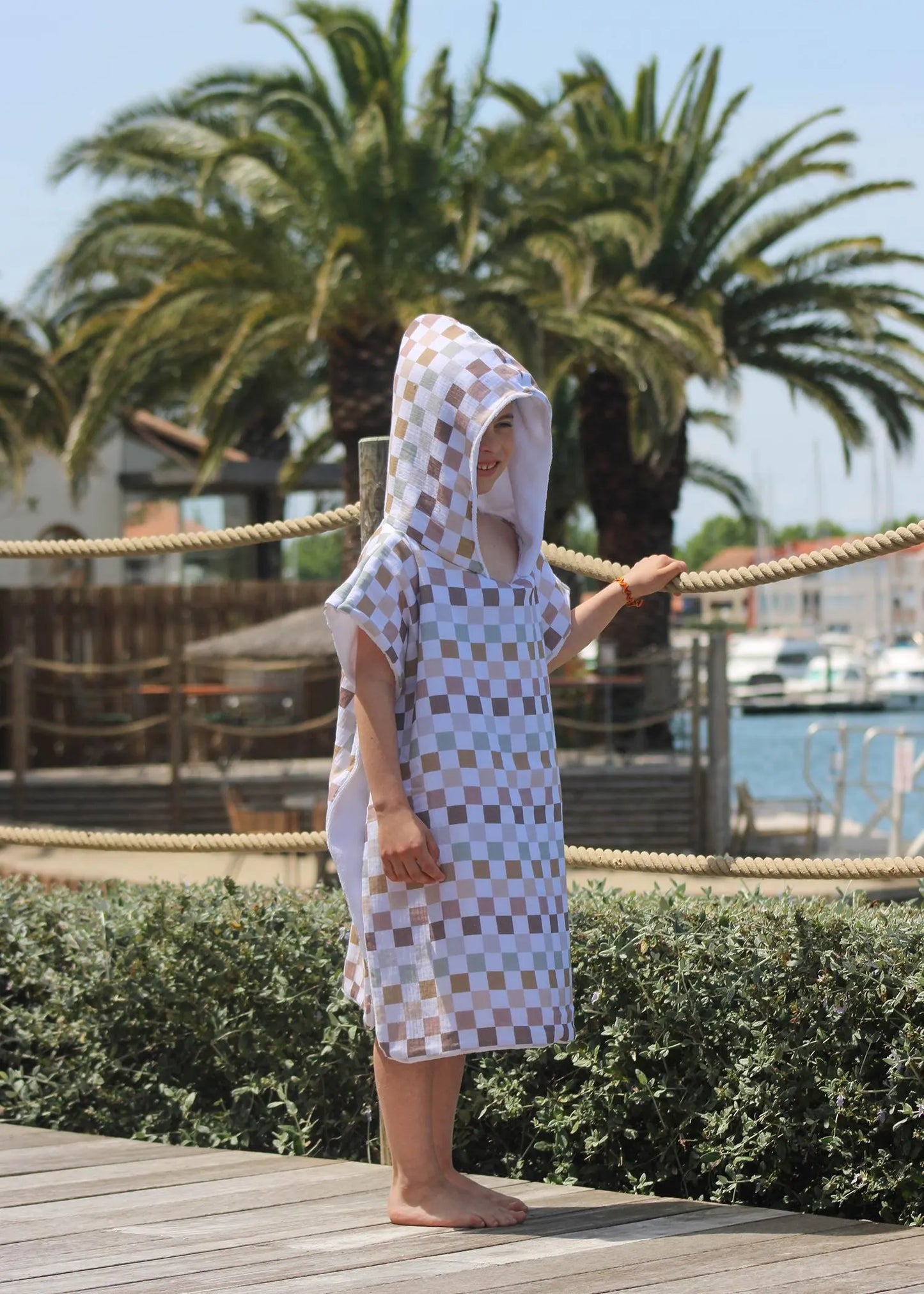 Poncho de plage et piscine pour bébé et enfant - Collection Liam
