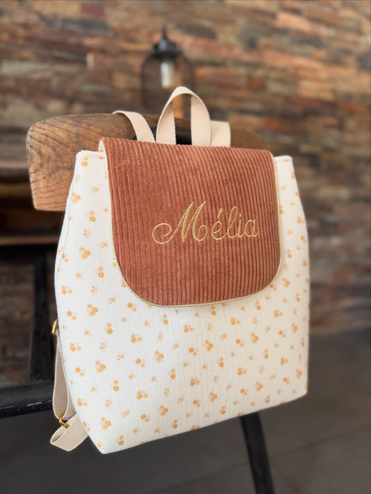 Sac à dos  personnalisé maternelle Collection Mélia