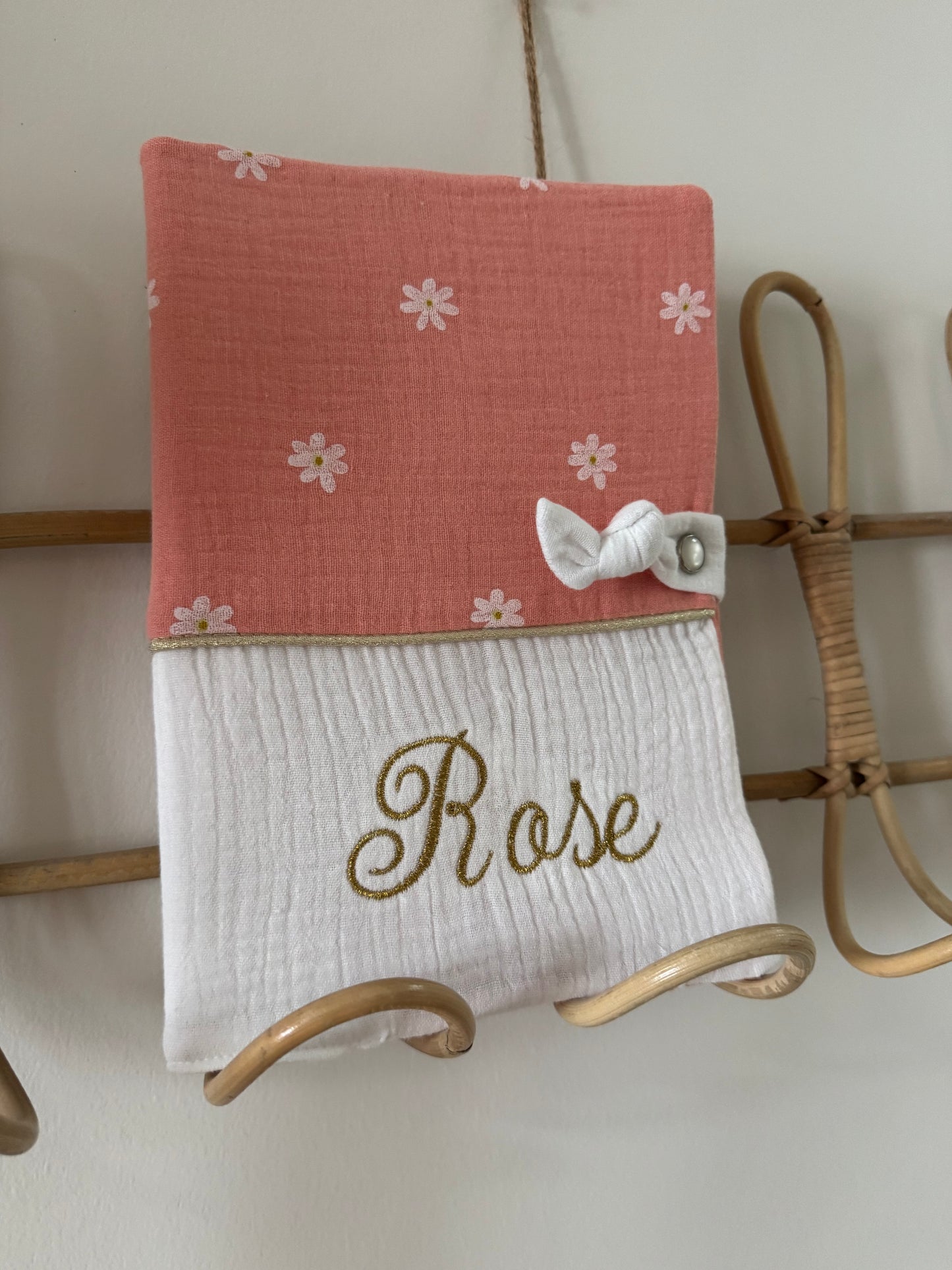 Protège carnet de santé - Collection Rose