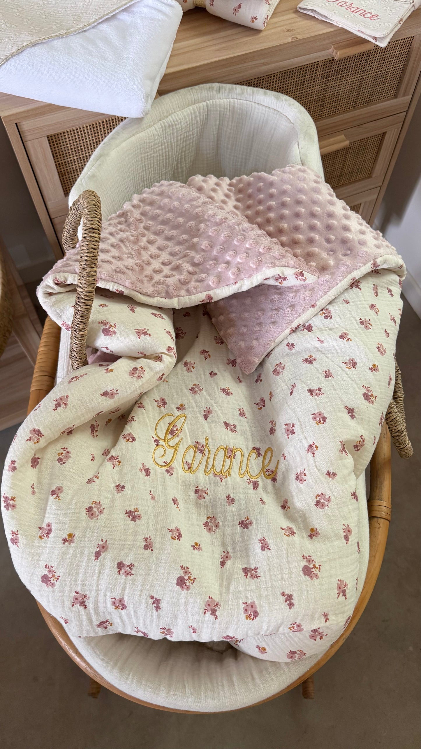 Couverture de naissance personnalisée – Collection Joséphine