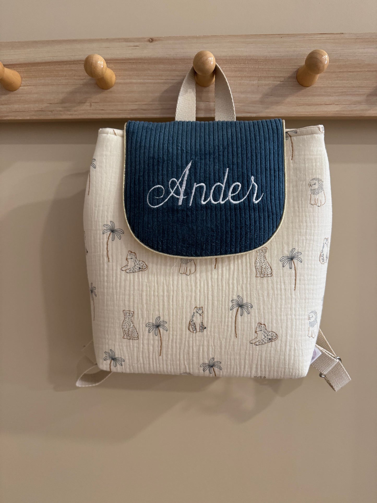 Sac à dos  personnalisé maternelle Collection Oscar