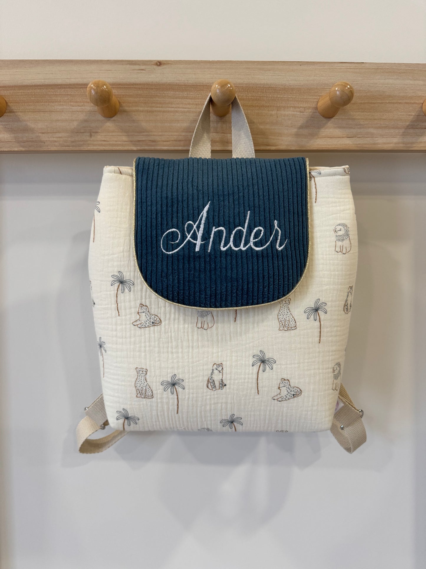 Sac à dos  personnalisé maternelle Collection Oscar
