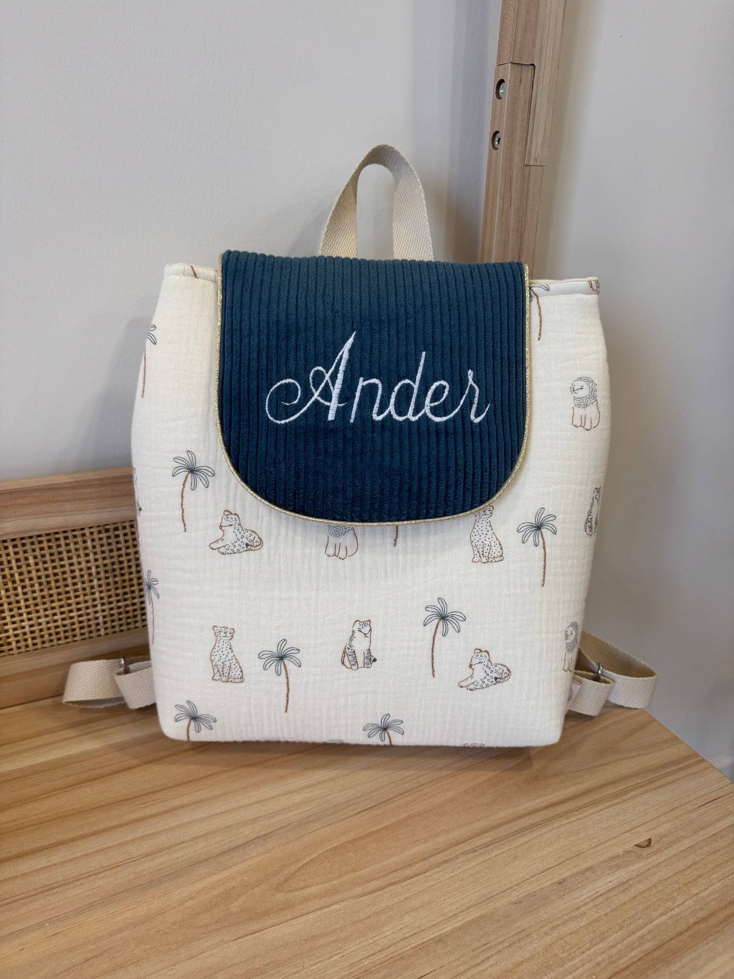 Sac à dos  personnalisé maternelle Collection Oscar
