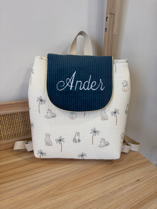 Sac à dos  personnalisé maternelle Collection Oscar