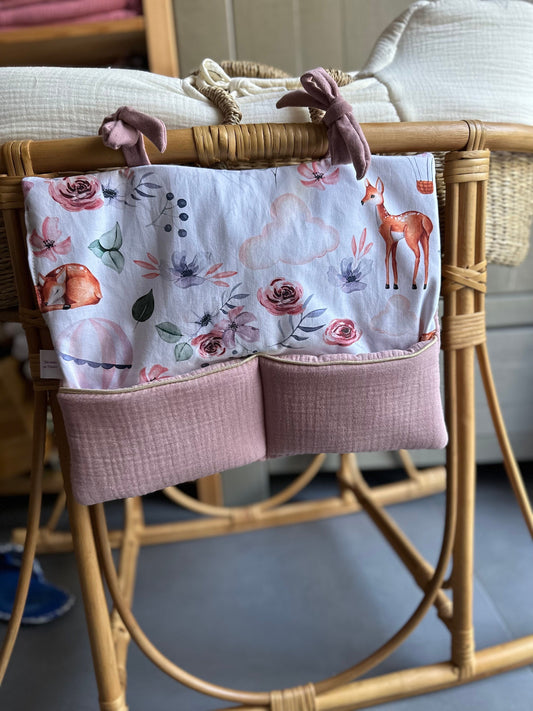 Organisateur de lit bébé – Collection Biches et Montgolfières