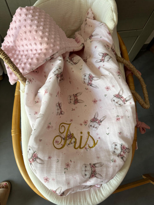 Couverture de naissance personnalisée – Collection Mélia