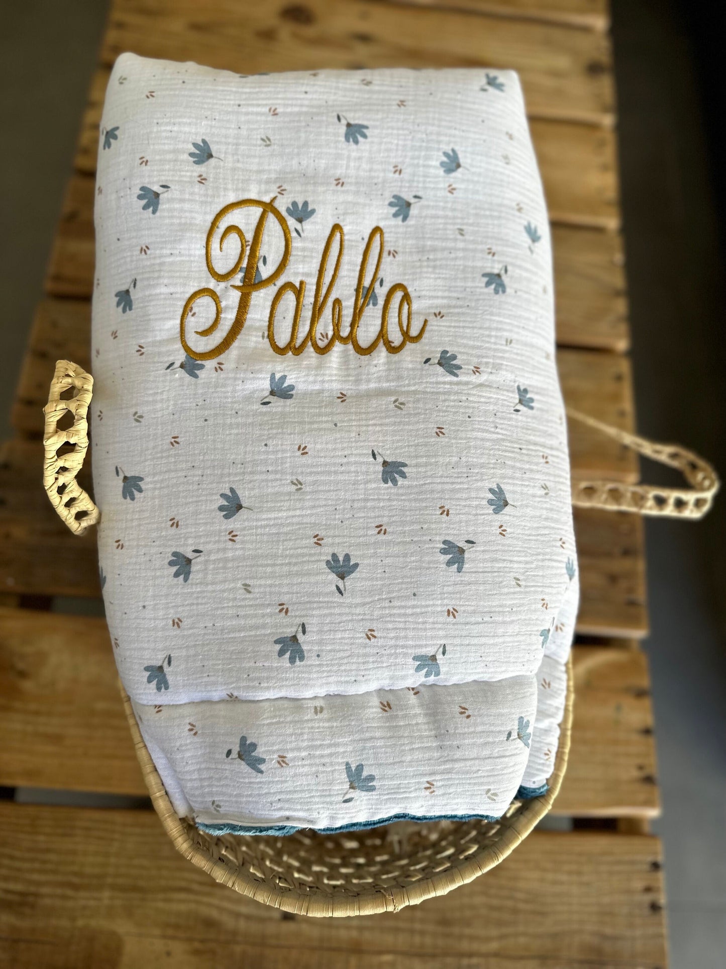 Couverture de naissance personnalisée – Collection Malo