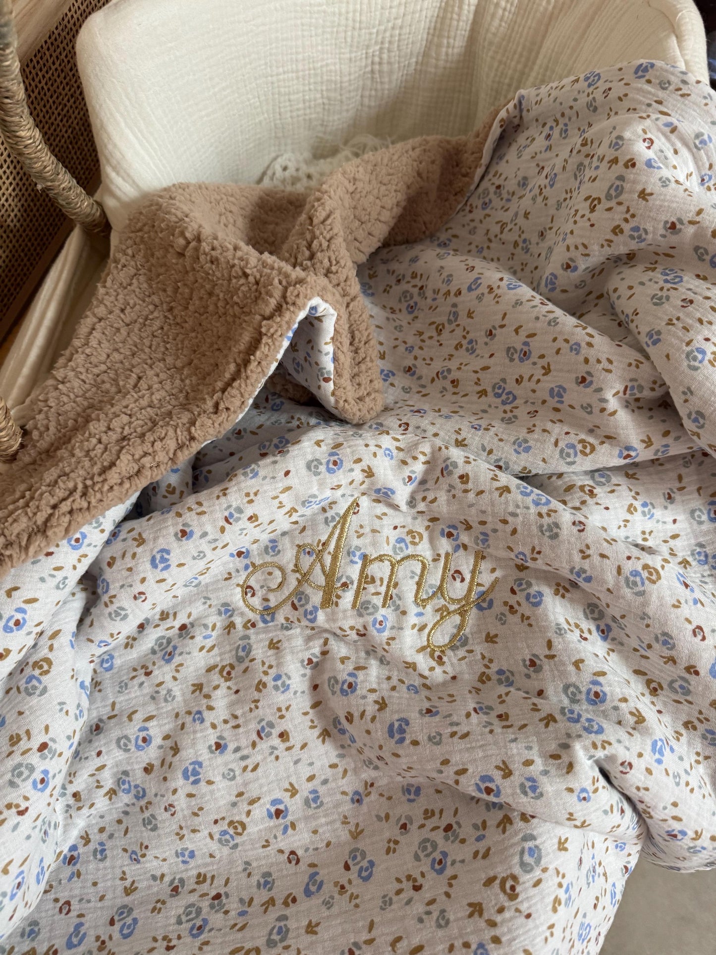 Couverture de naissance personnalisée – Collection Garance