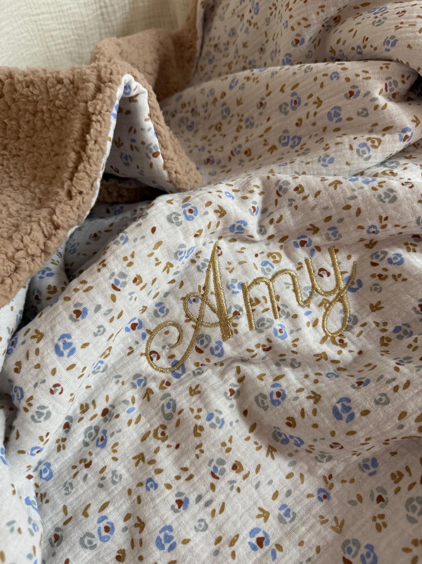 Couverture de naissance personnalisée – Collection Garance