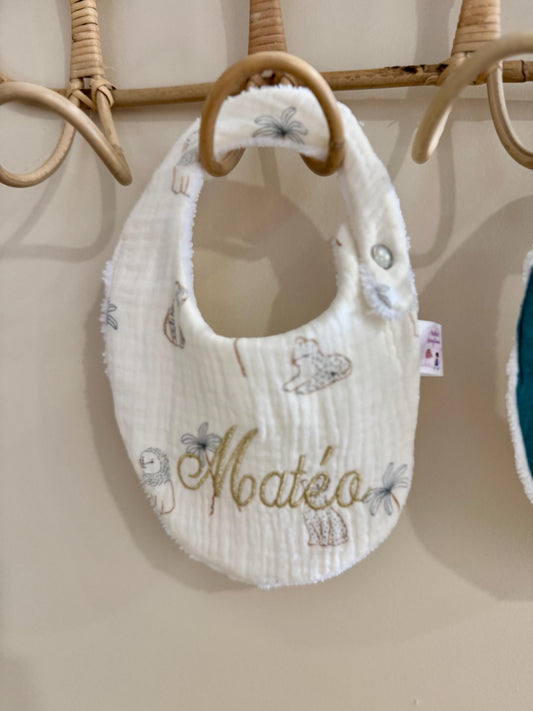 Bavoir bébé personnalisé – Collection Oscar