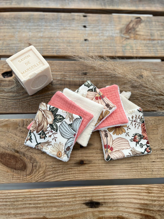 Lingettes lavables bébé – Collection Louison