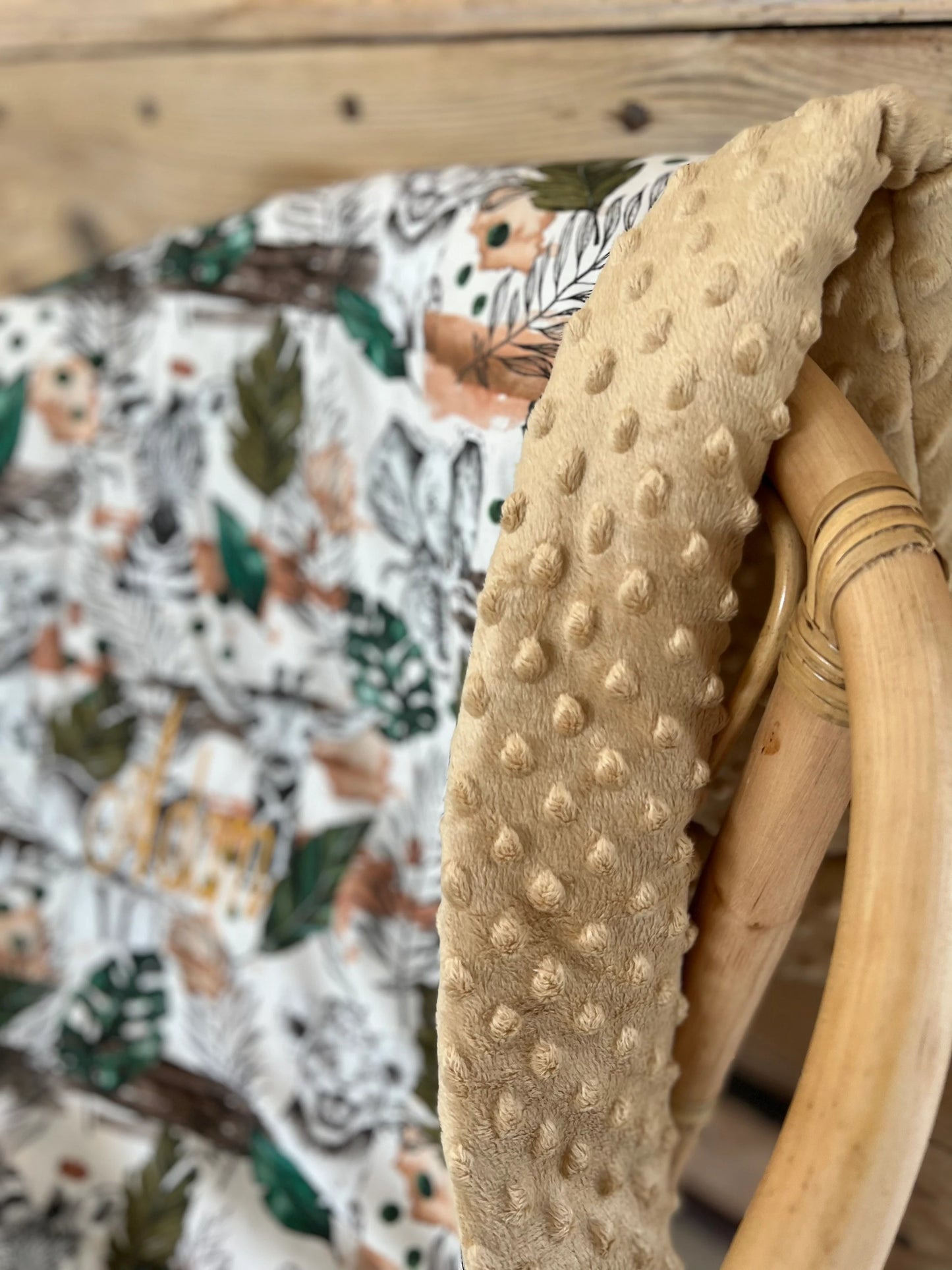 Couverture de naissance personnalisée – Collection Savane