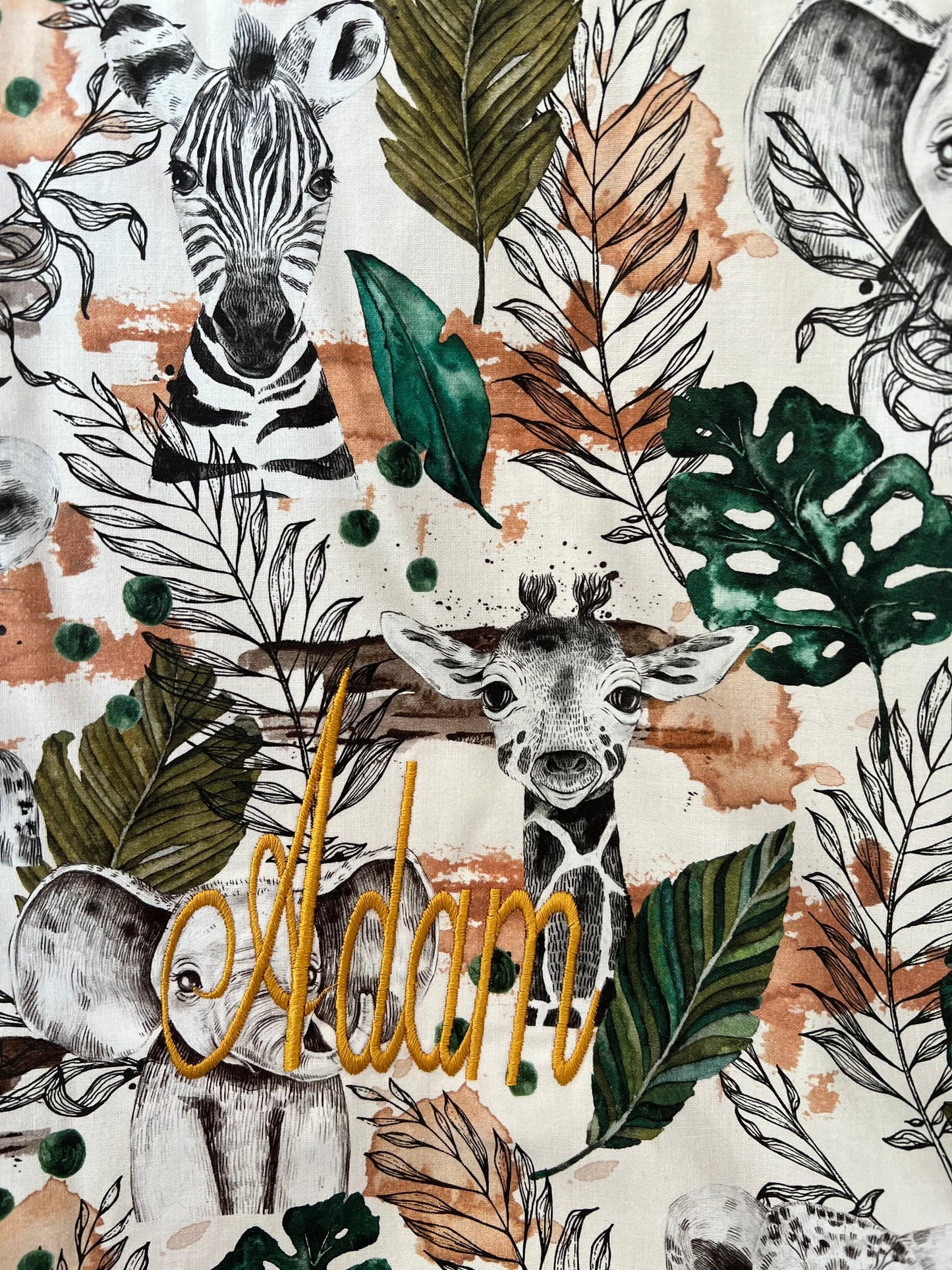 Couverture de naissance personnalisée – Collection Savane