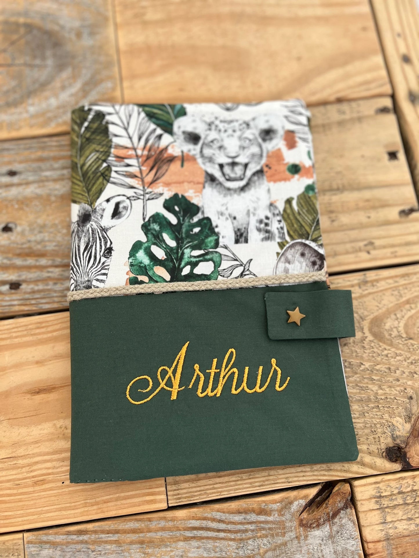 Protège carnet de santé - Collection Savane