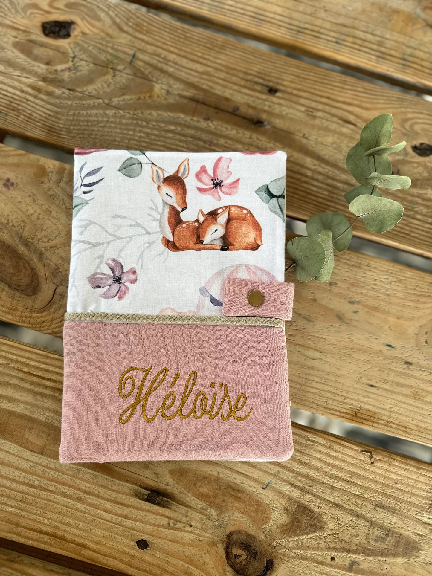 Protège carnet de santé - Collection Biches et Montgolfières