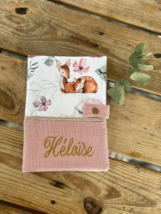 Protège carnet de santé - Collection Biches et Montgolfières