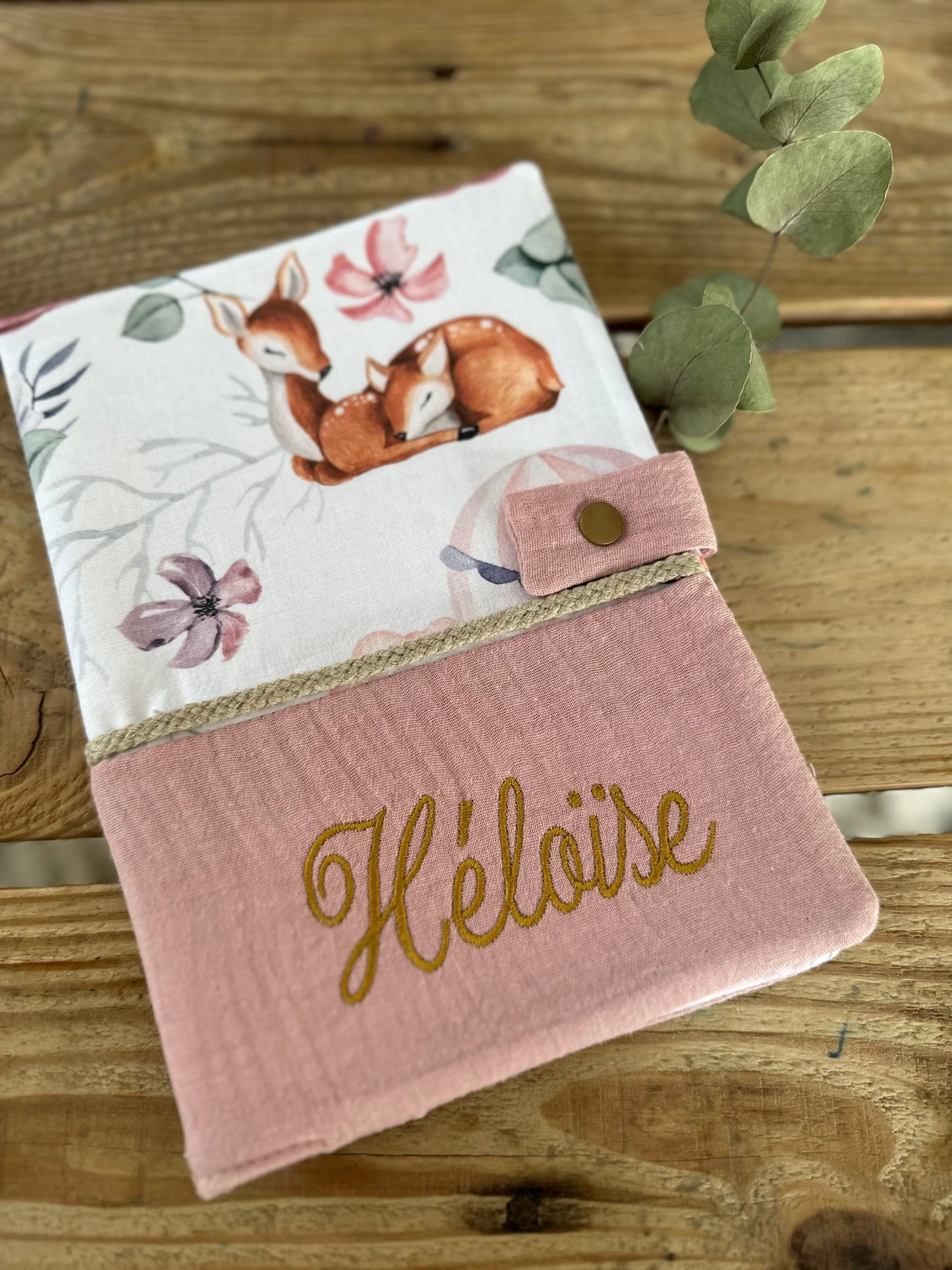 Protège carnet de santé - Collection Biches et Montgolfières