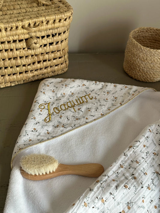 Cape de bain personnalisée bébé – Collection Marceau