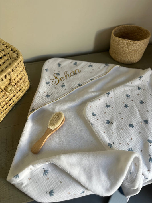 Cape de bain personnalisée bébé – Collection Malo