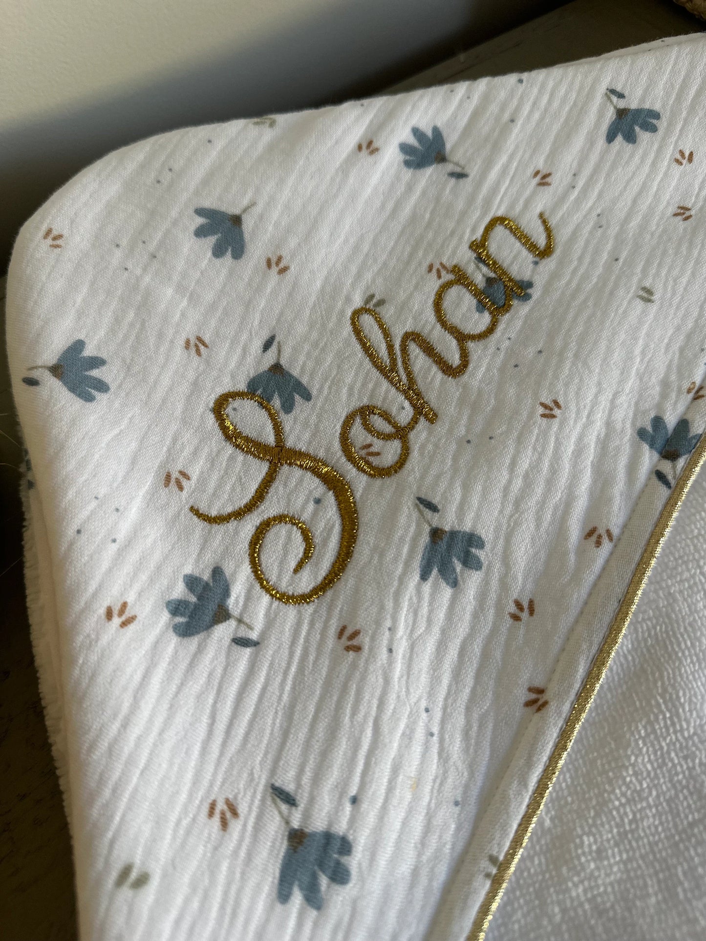 Cape de bain personnalisée bébé – Collection Malo