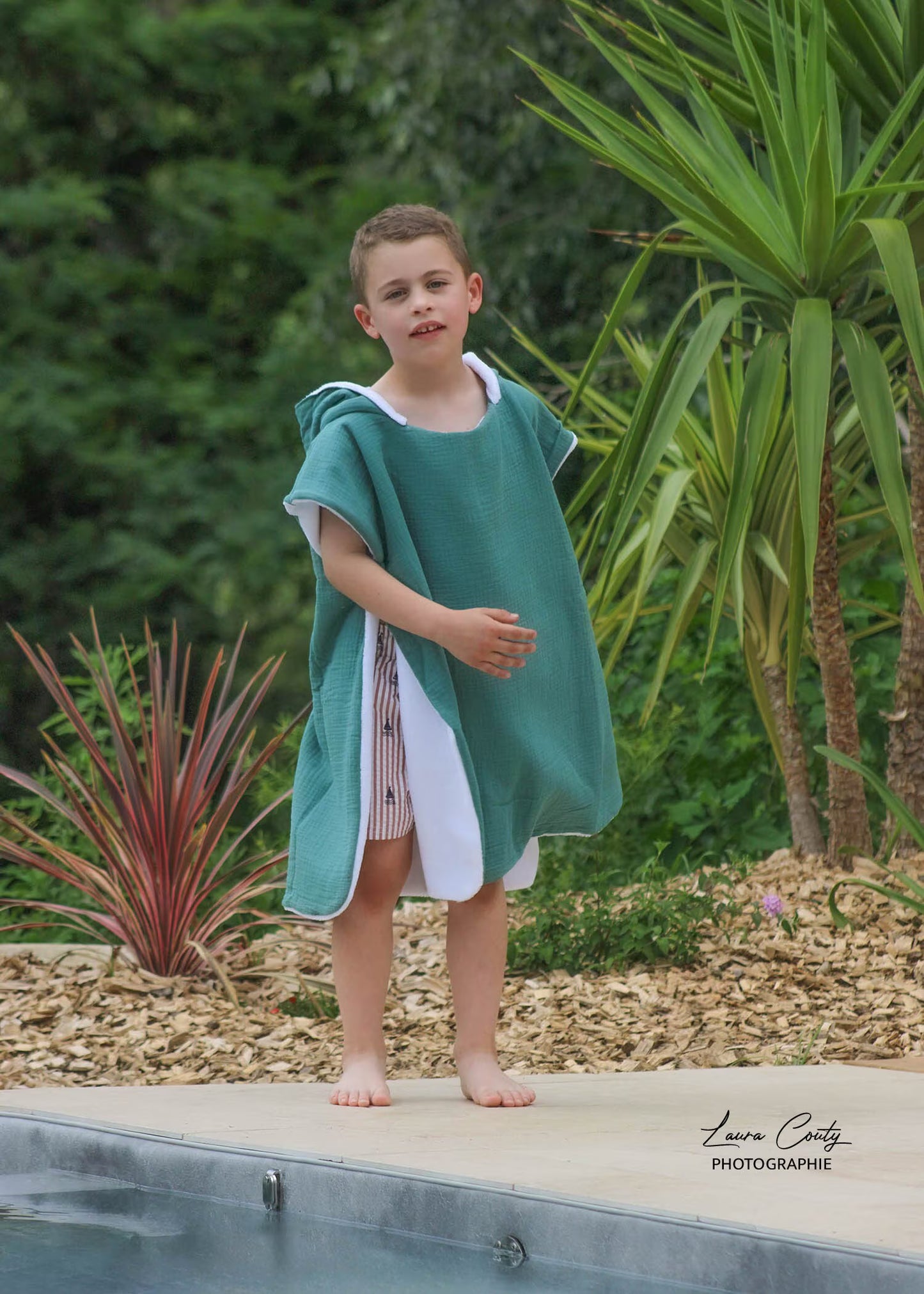 Poncho de plage et piscine pour bébé et enfant