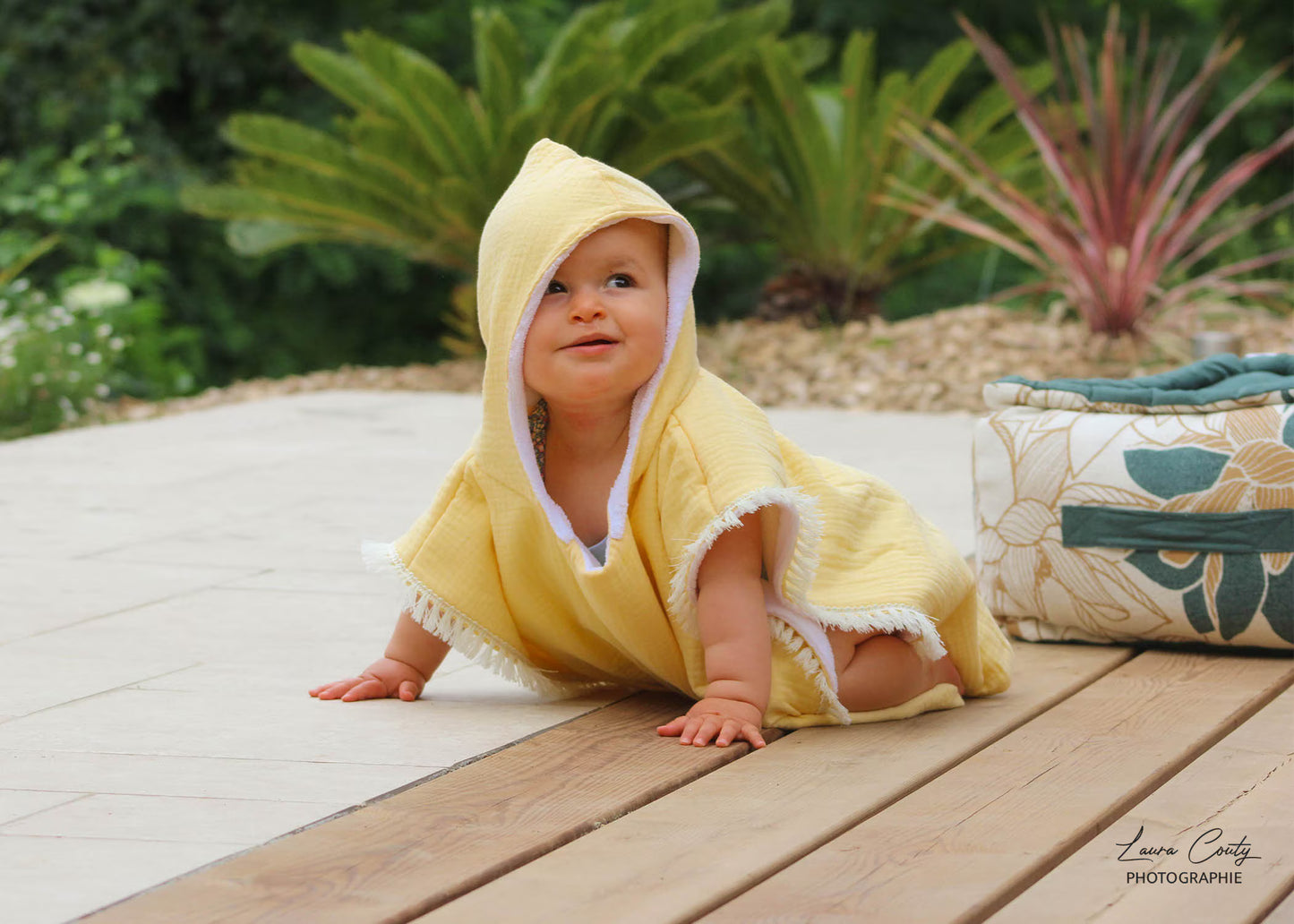Poncho de plage et piscine pour bébé et enfant