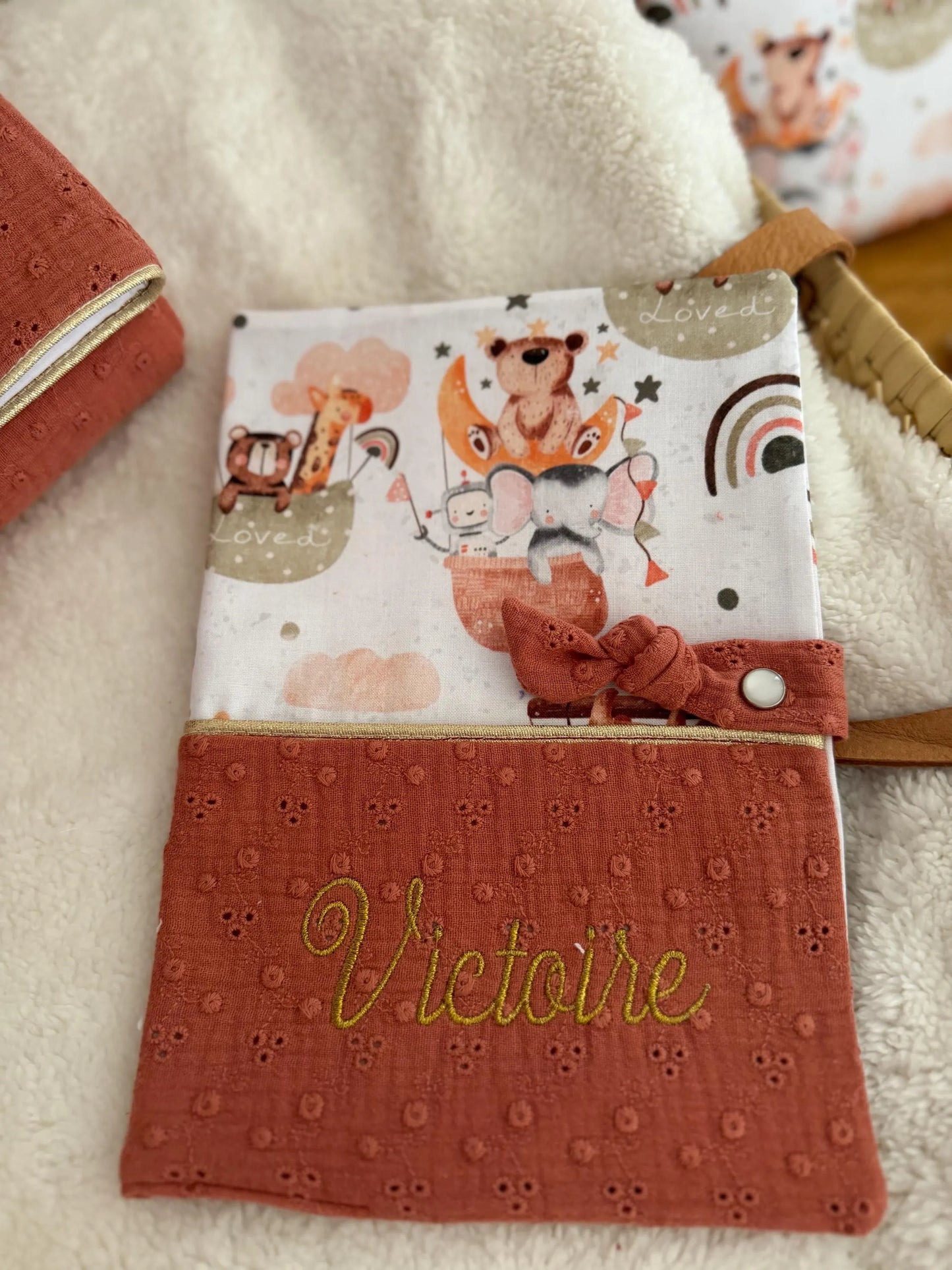Protège carnet de santé - Collection Arche de Noé