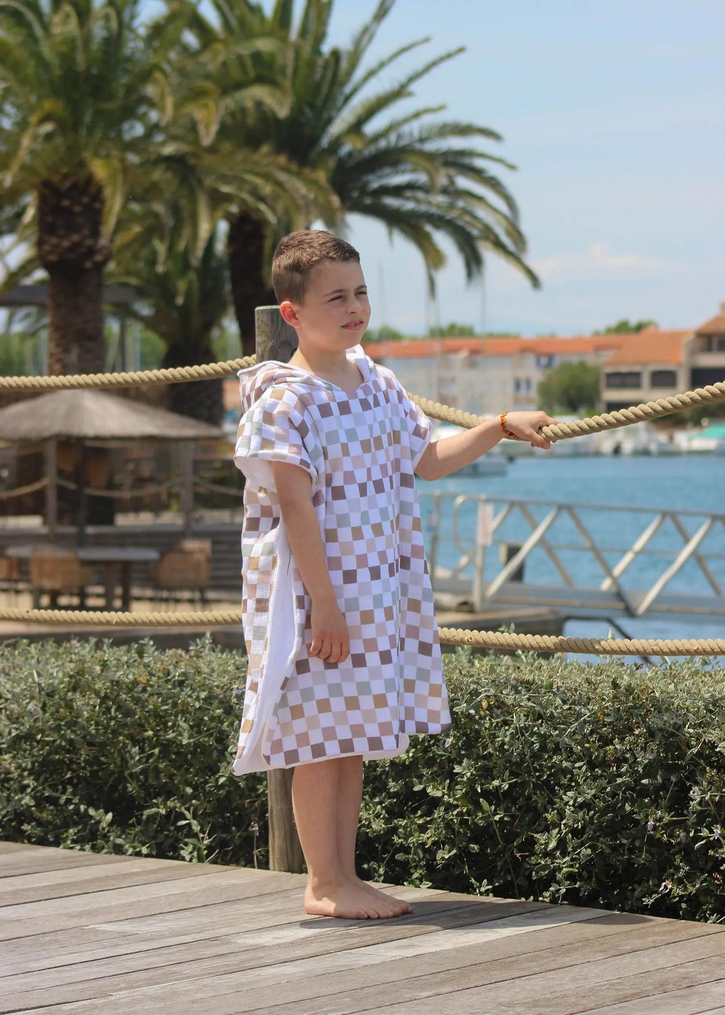Poncho de plage et piscine pour bébé et enfant - Collection Liam