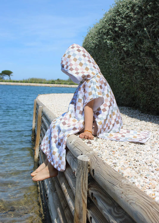 Poncho de plage et piscine pour bébé et enfant - Collection Liam