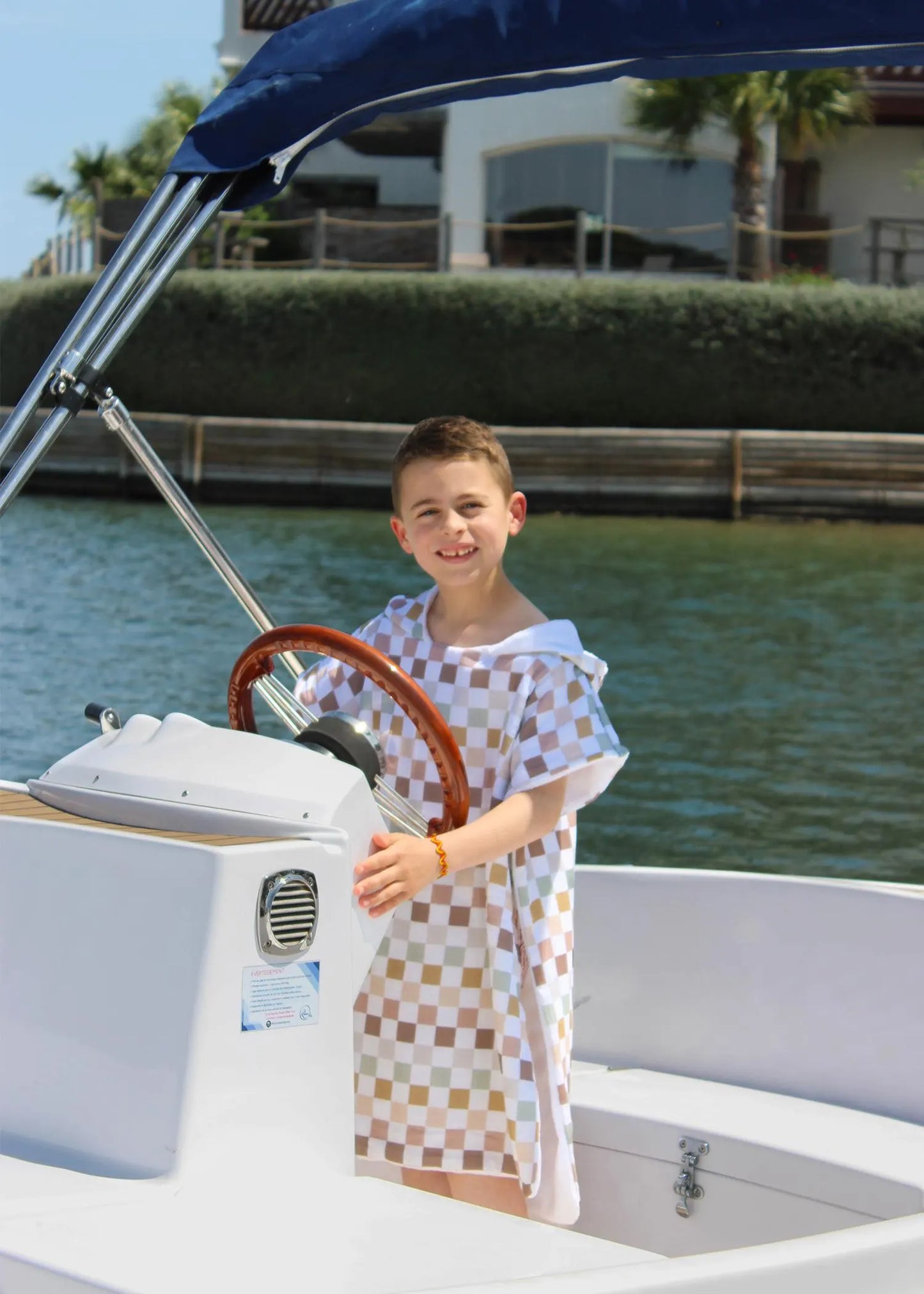 Poncho de plage et piscine pour bébé et enfant - Collection Liam