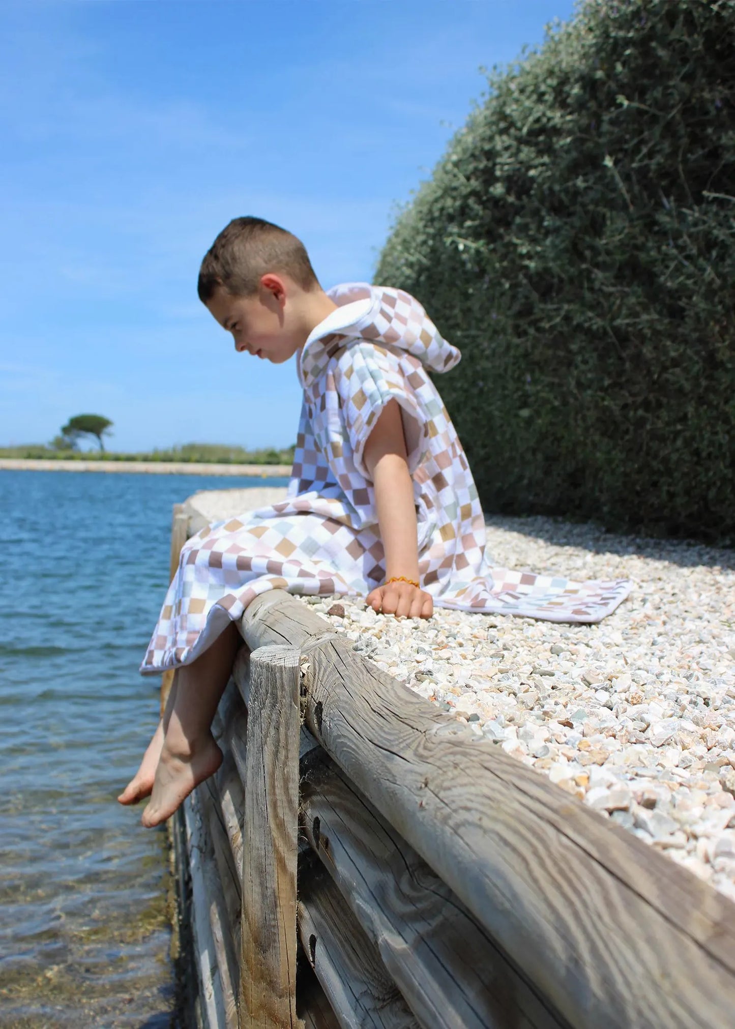 Poncho de plage et piscine pour bébé et enfant - Collection Liam
