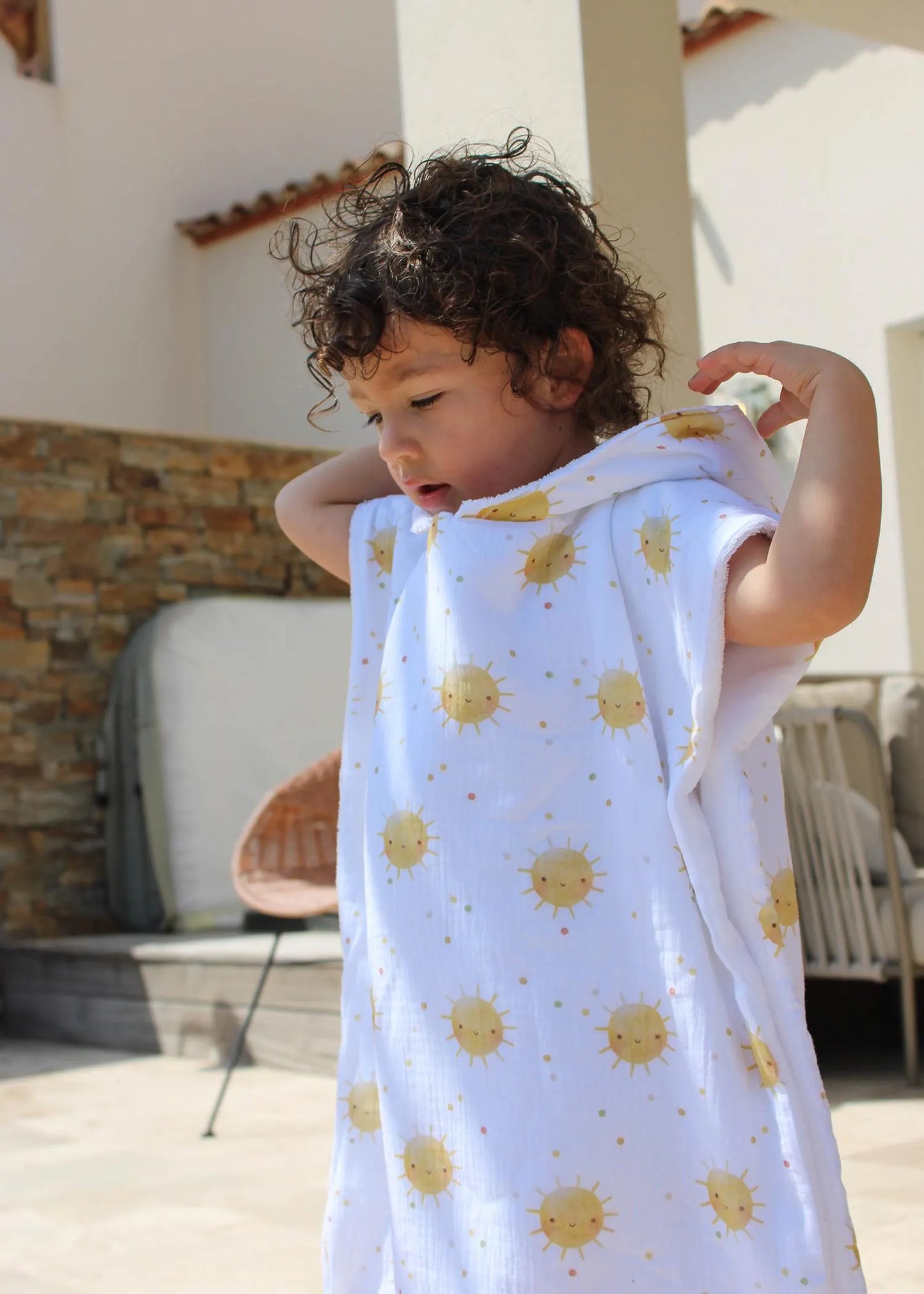 Poncho de plage et piscine pour bébé et enfant - Collection Noah