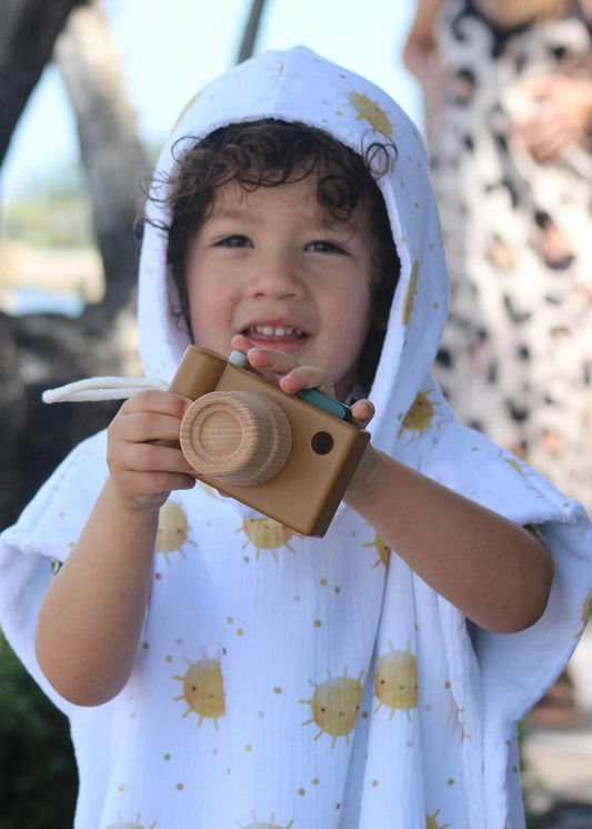 Poncho de plage et piscine pour bébé et enfant - Collection Noah