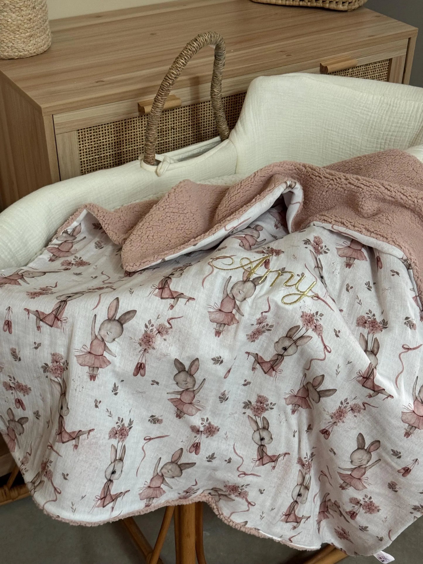 Couverture de naissance personnalisée – Collection Ésmée