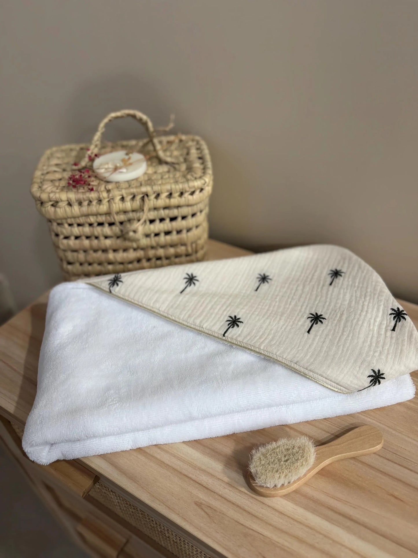 Cape de bain personnalisée bébé – Collection Malaisie