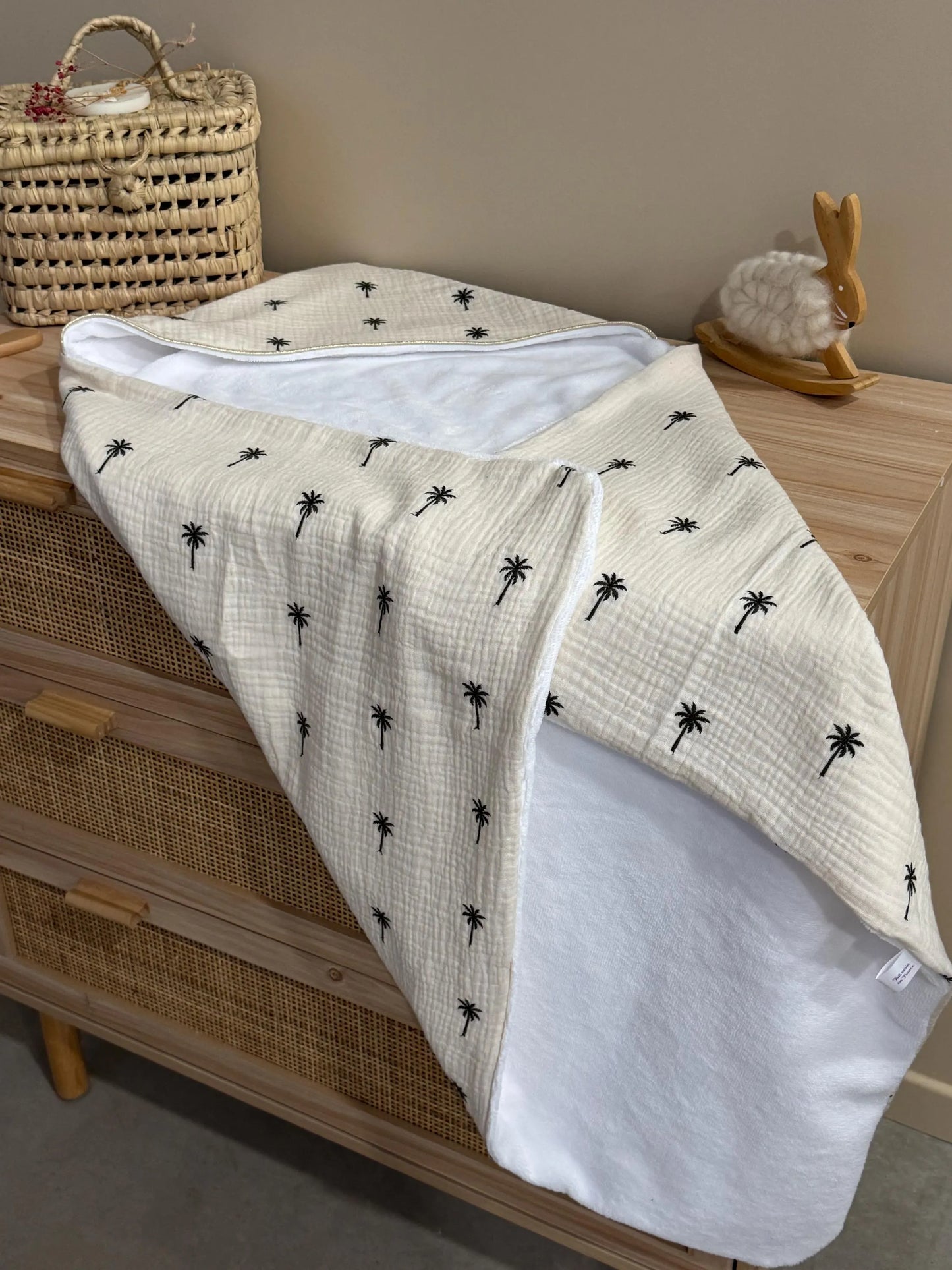 Cape de bain personnalisée bébé – Collection Malaisie