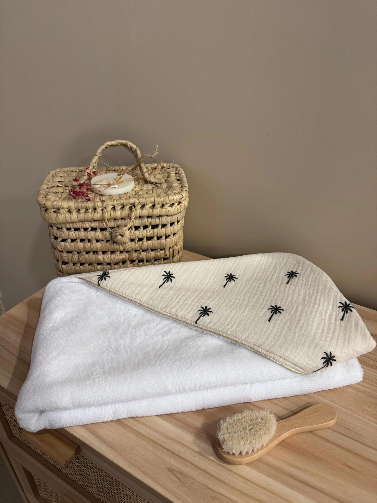 Cape de bain personnalisée bébé – Collection Malaisie